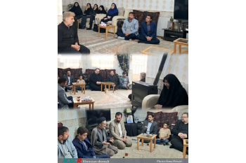 دیدار جهادگران خراسان‌شمالی با خانواده شهید ناو دنا شهید یونس نظرزاده در بجنورد